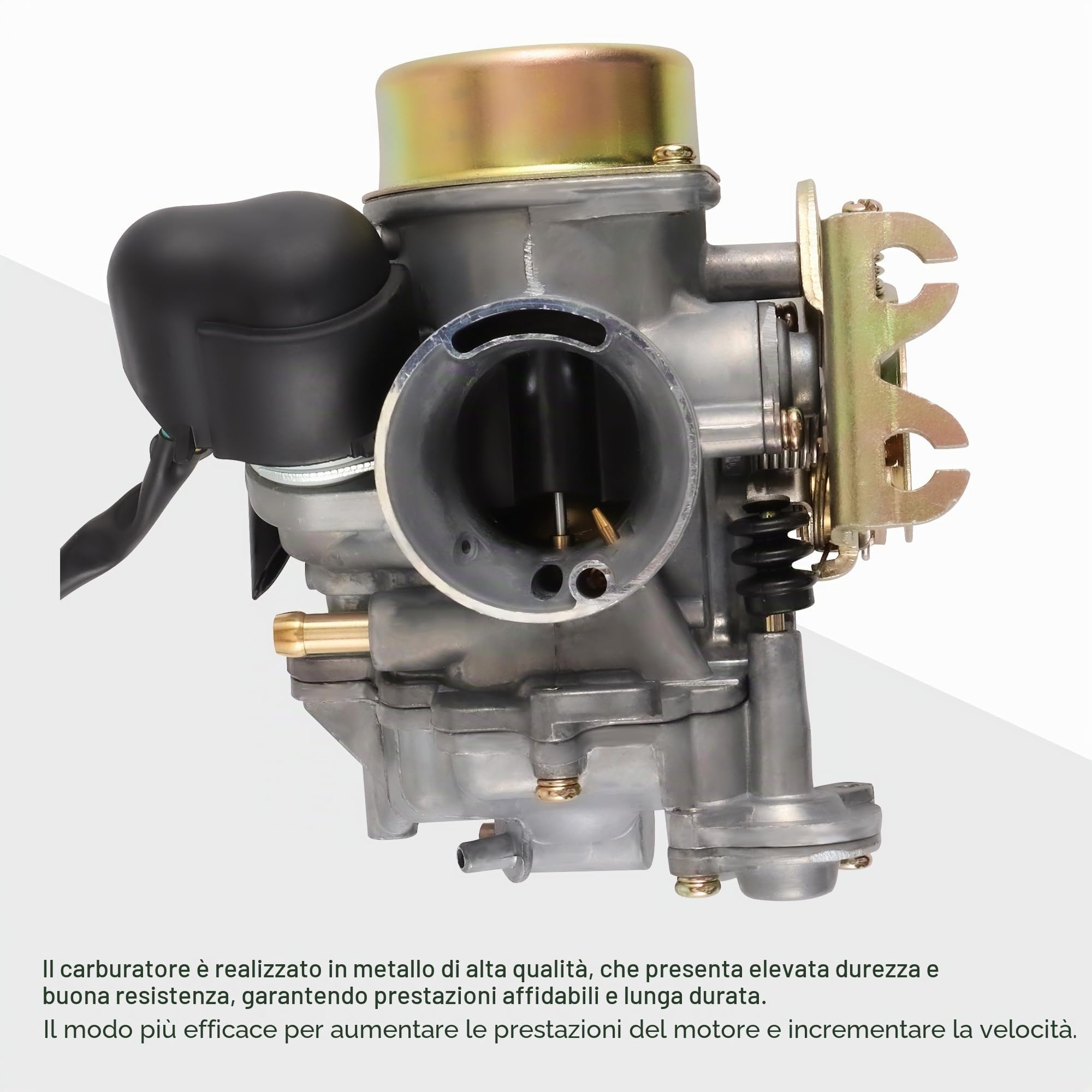 GOOFIT CVK30 CVK 30mm Carburatore con Elettrico Sostituzione per Xmax 250 2006 Linhai 260 Suzuki 125 Quad 265H Scooter Motor ATV 150-250cc Engine ATV Dirt Bike