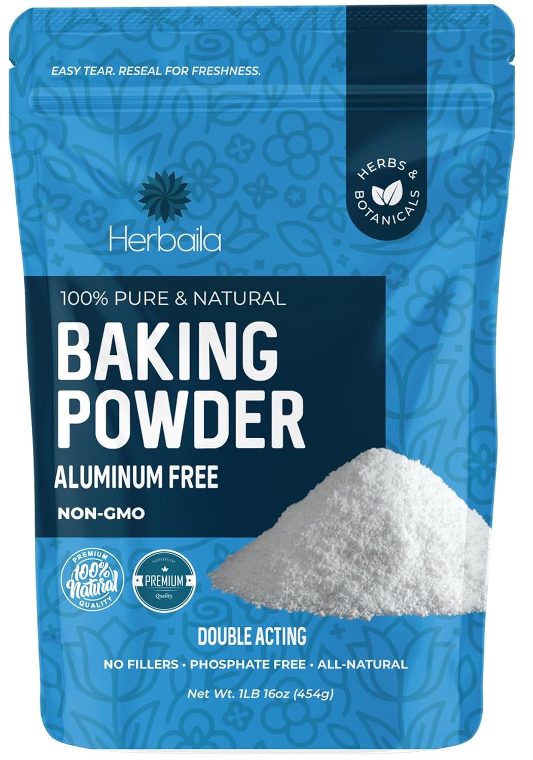 Baking Powder Aluminum Free 1lbs. Double Acting, Baking