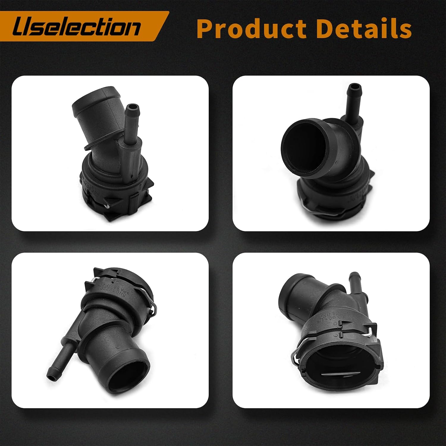5N0122291 Upper Radiator Hose Pipe With 2 Clamps Compatible with VW Tiguan 2009-2017 2.0L Volkswagen Engine Upper Radiator Coolant Hose Connector Pipe