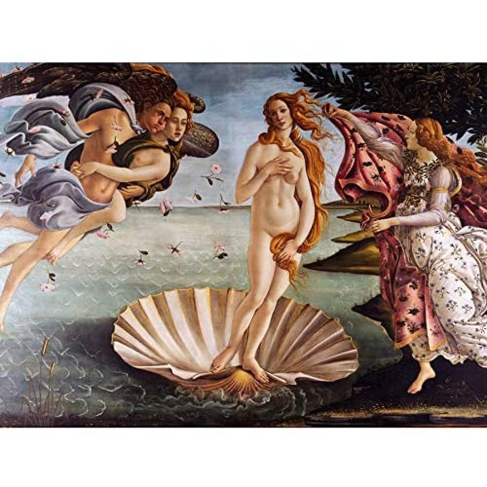 Wee Blue Coo Painting Portrait Mythology Roman Botticelli Birth Venus Large Art Print Poster Wall Decor 18x24 inch