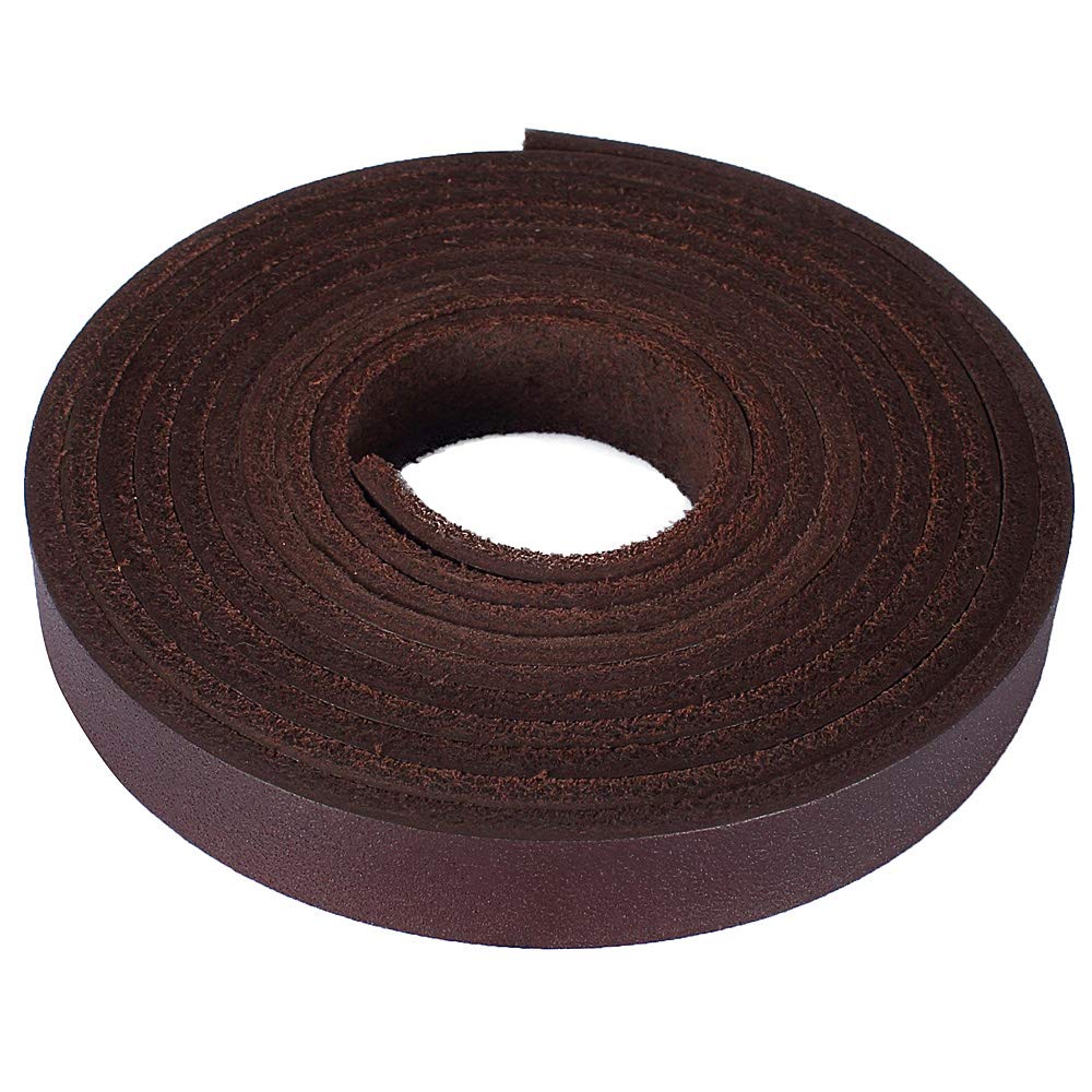 Correa de piel auténtica de 1/2 pulgada para crear complementos y marroquinería 1