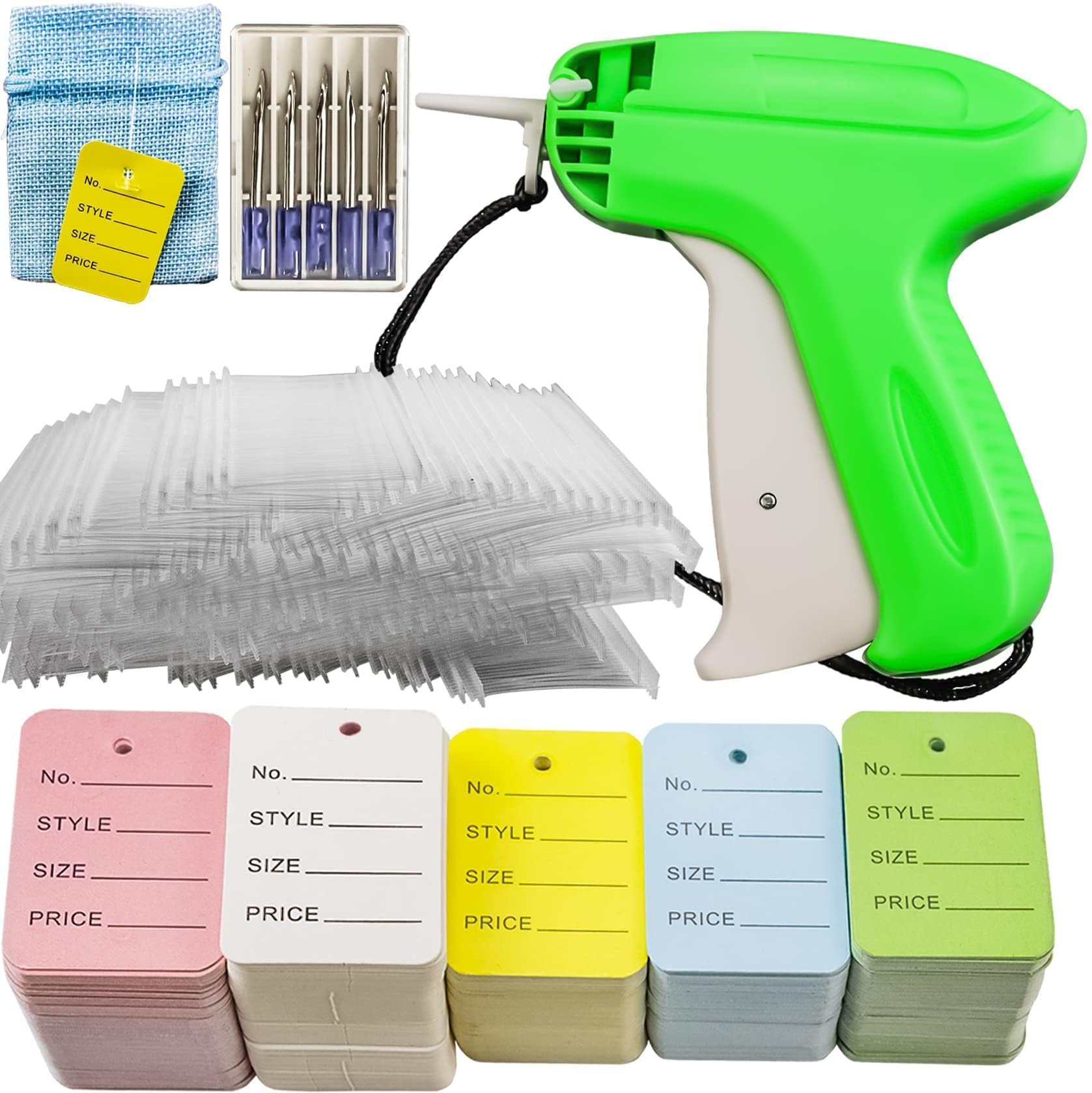 Vmiapxo 5506-Piece Price Tagging Gun Kit for Clothing, Tag Attacher Machine