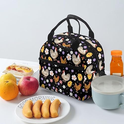 Vista 163 de doginthehole Bolsa de almuerzo portátil de teñido anudado azul, bolsa de almuerzo, organizador reutilizable, hielera para adultos, al aire libre