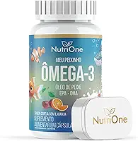 Ômega 3 Infantil Óleo de Peixe EPA DHA Kids Sabor Cereja com Laranja 60 Cápsulas Softgel - Nutrione