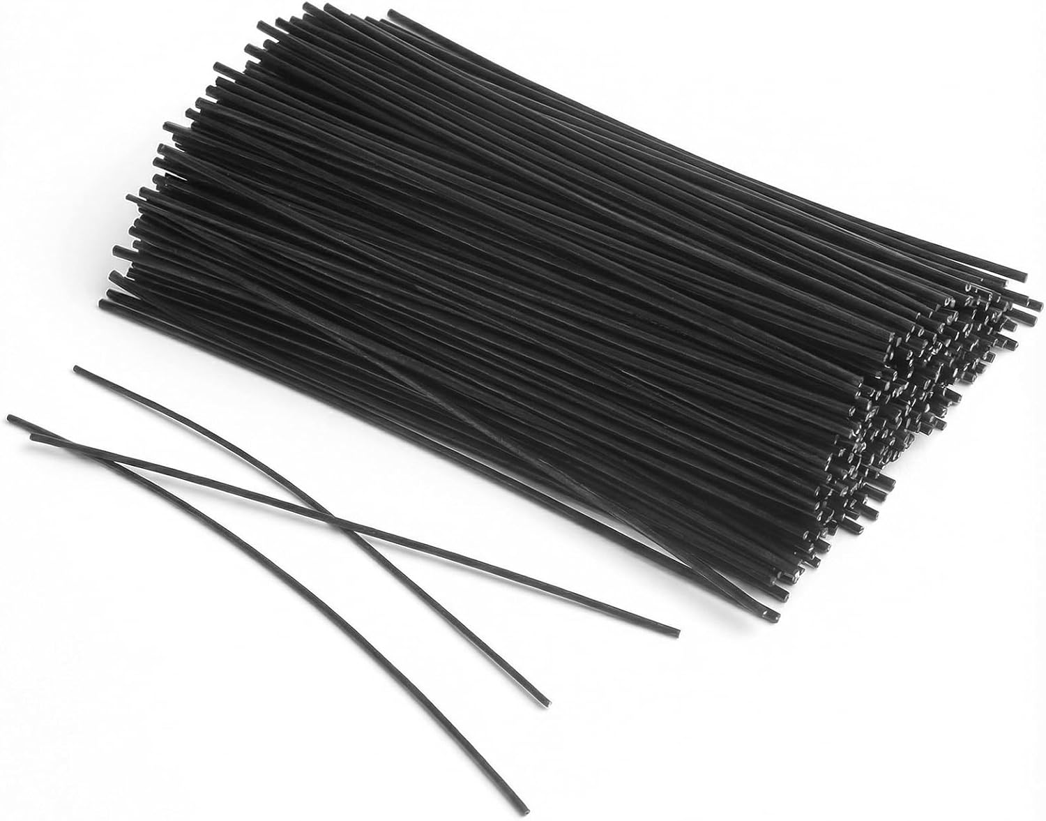 250 Piece Black Metallic Twist Ties, 6 Inch Metallic Twist Ties for Bags Reusable Cable Bread Tie Plant Wire Twists Tie Fastening with Rugged Metal Innercores for Cable Organize Household Office Use