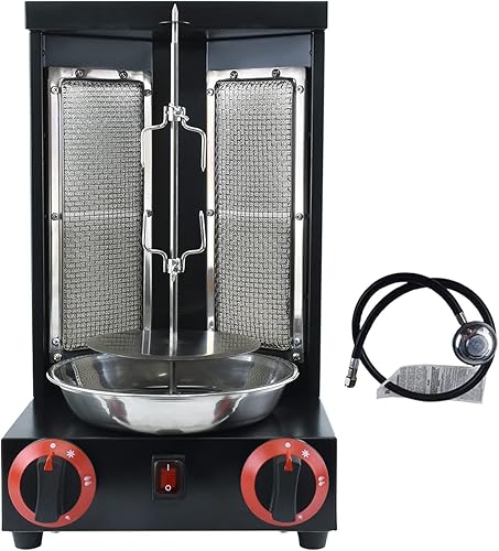Miniatura 2 de Shawarma casero pollo parrilla gyro asador máquina de asador de encimera asador doner kebab máquina de gas vertical asador propano pavo parrilla