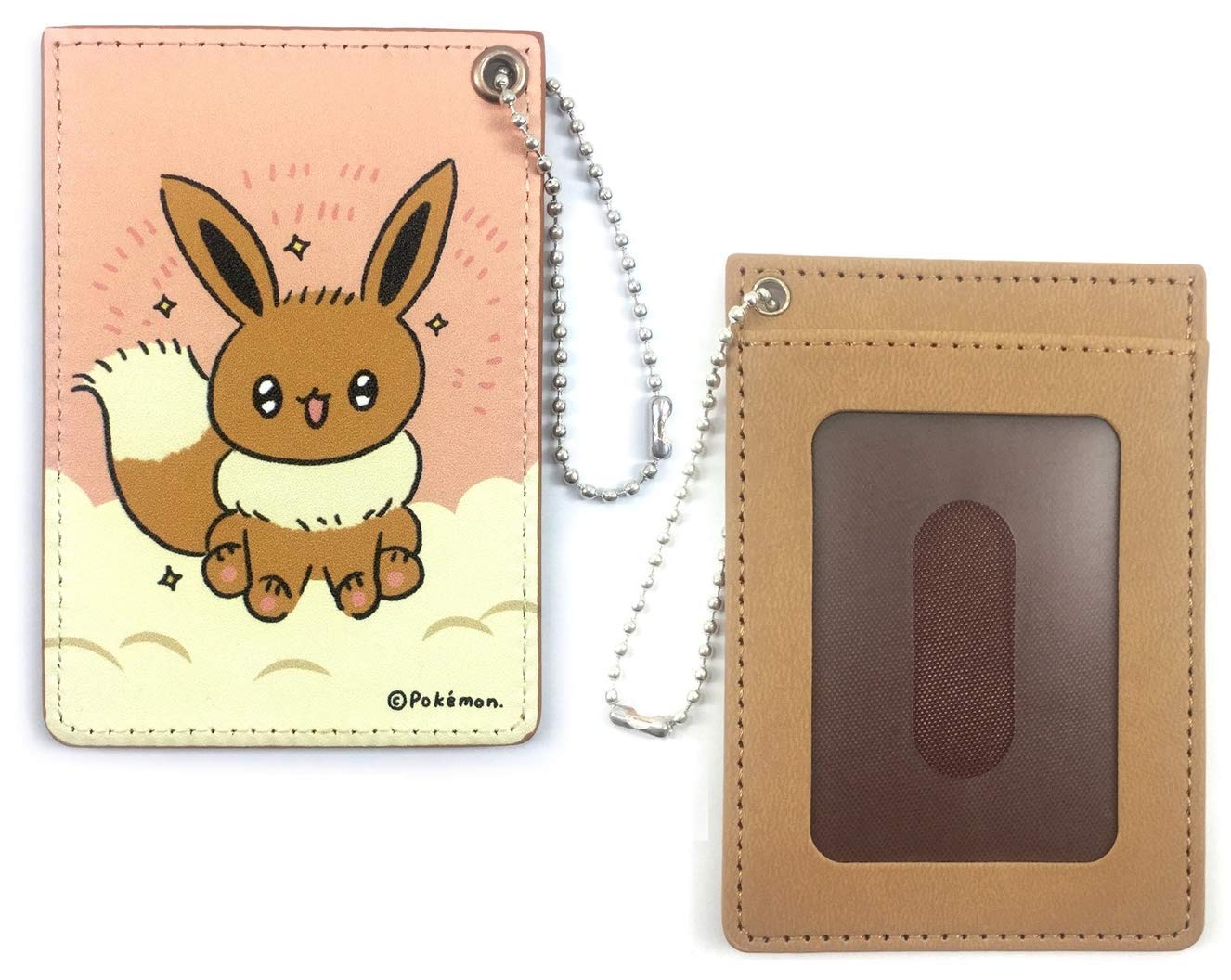 ポケセン】ポケモン YAK PAK／パスケース（イーブイコレクション）　ドット柄 ゲームドットシリーズ」にイーブイたちが登場！ それぞれの