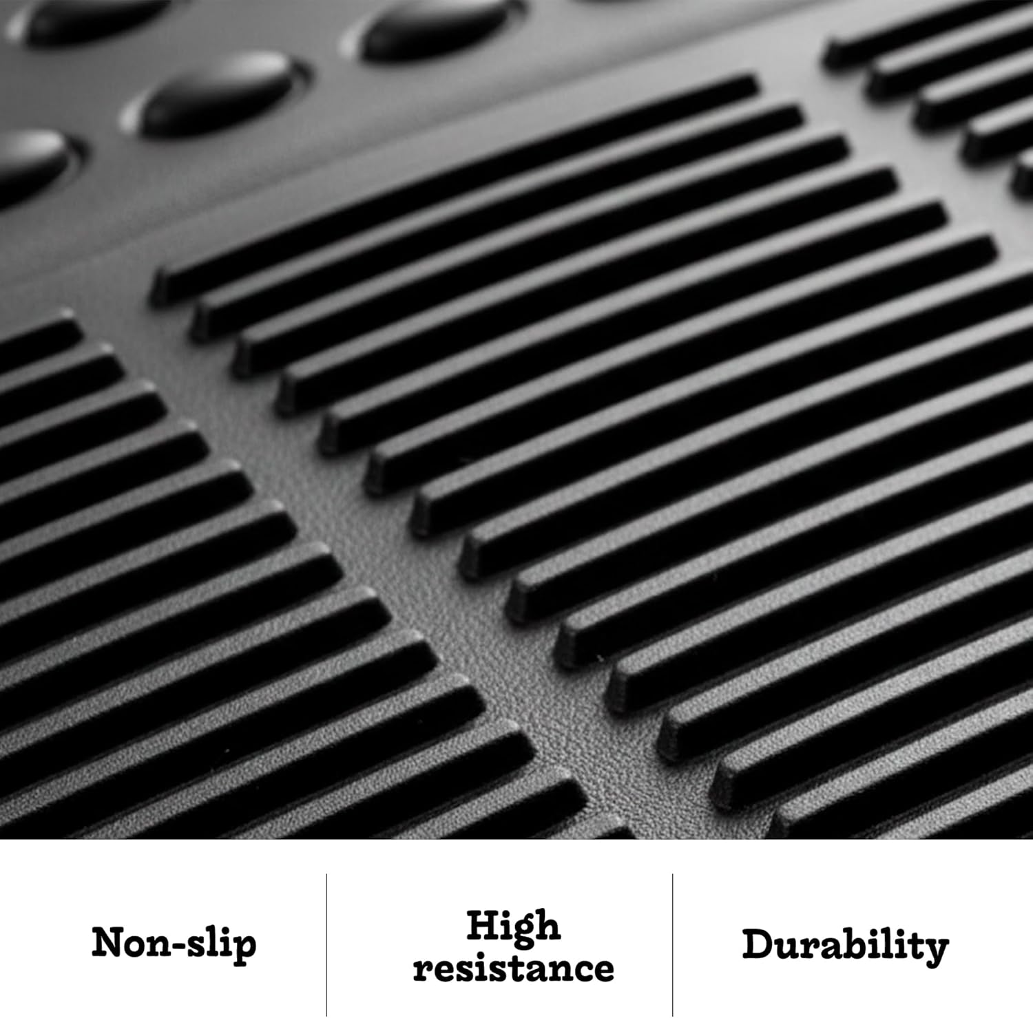 Universal Car Mats 4-Piece Set (2 Front Mats and 2 Rear Mats), Non-Slip Car Mats, Rubber Car Mats, Cut-to-Size, Easy to Clean, Car Accessories