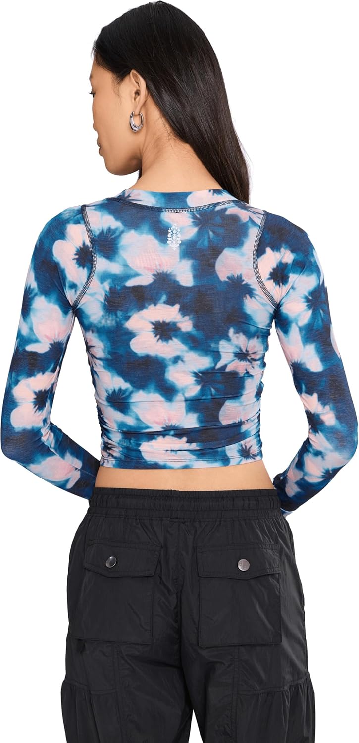 Free People Womens Tempo Ruched Layer Printed - Image 4