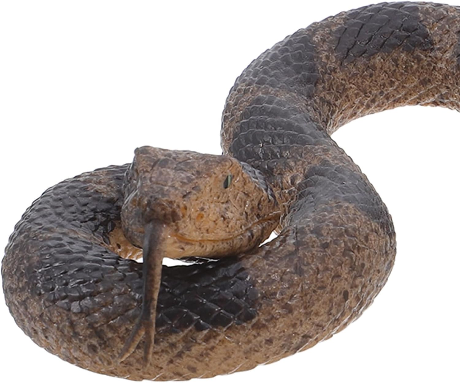 TOYANDONA 2pcs Rubber Snakes Realistic - Lifelike Plastic Snakes Fake Rattlesnake for Halloween Decorations Prank Props
