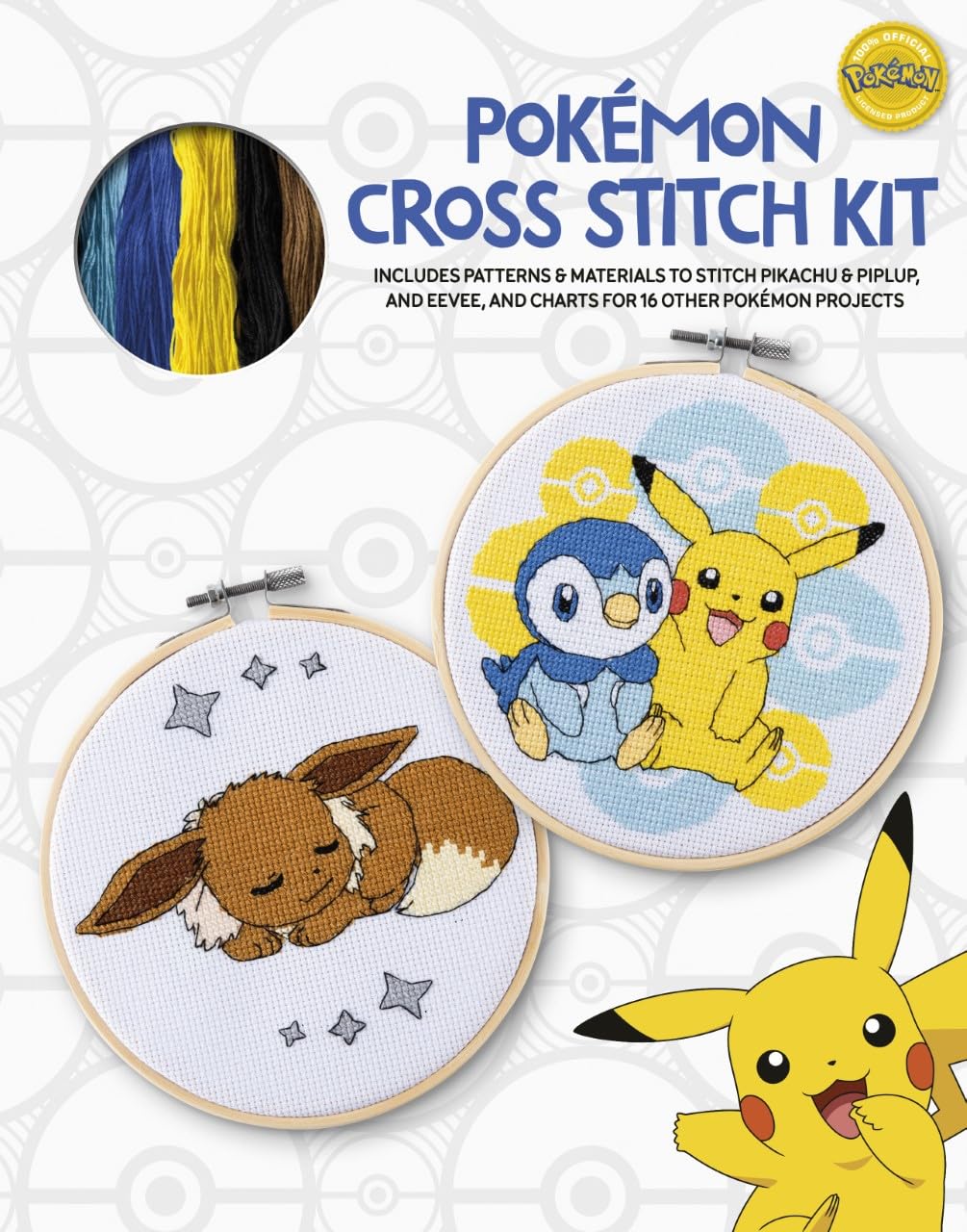 Pokémon Cross Stitch Kit: Includes patterns and materials to stitch Pikachu & Piplup, & Evee, and charts for 16 other Pokémon projects: Diaz, Maria: 9781446310618: Amazon.com: Books all-pokemon-generations-cross-stitch-patterns-lord-libidan