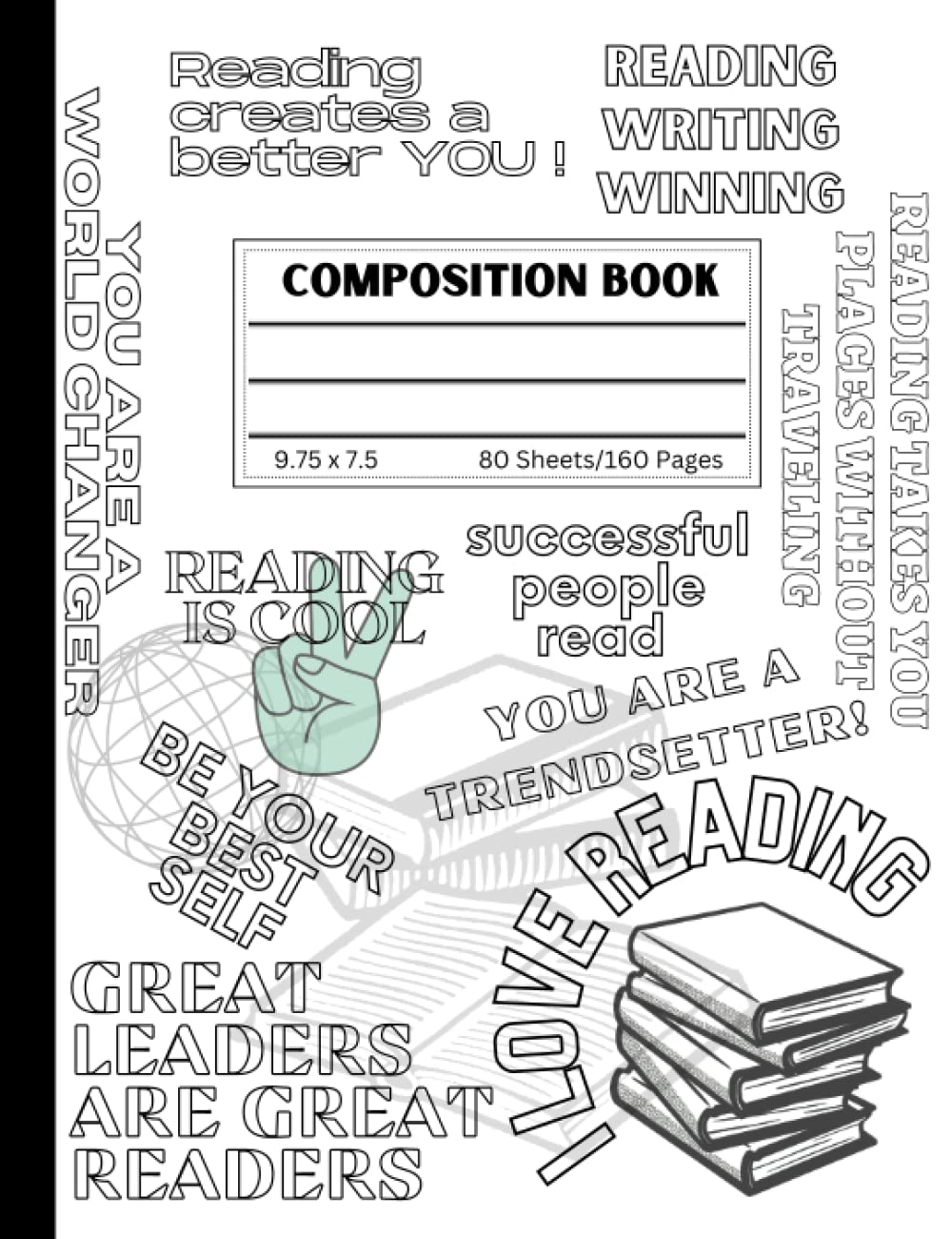 PurposeFULL Colors Composition Book: I Love Reading