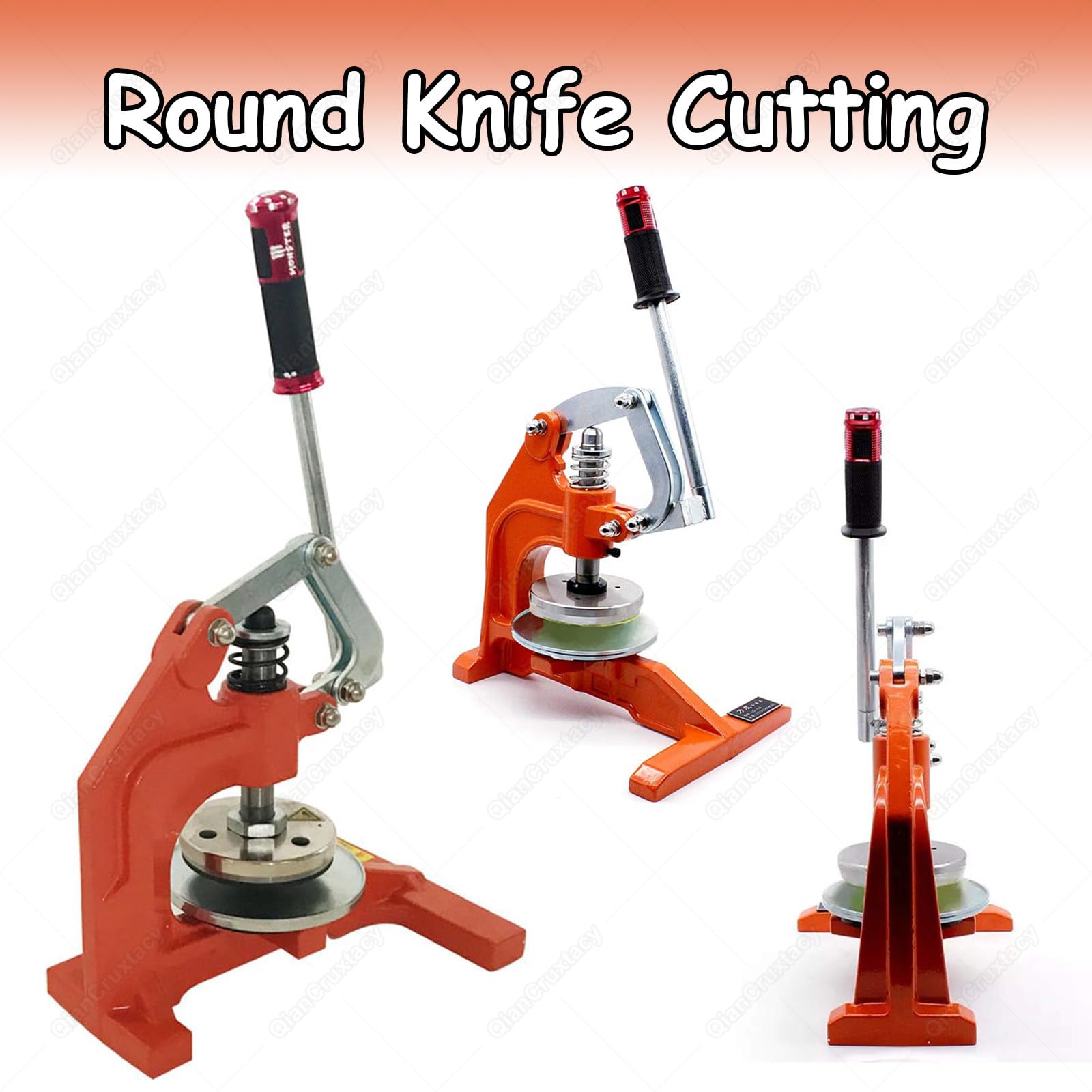 Campionatore manuale a disco per tessuti e tappeti, coltello campionamento a pressione a doppia lama, superficie 100 cm², per carta, tessuti, plastica