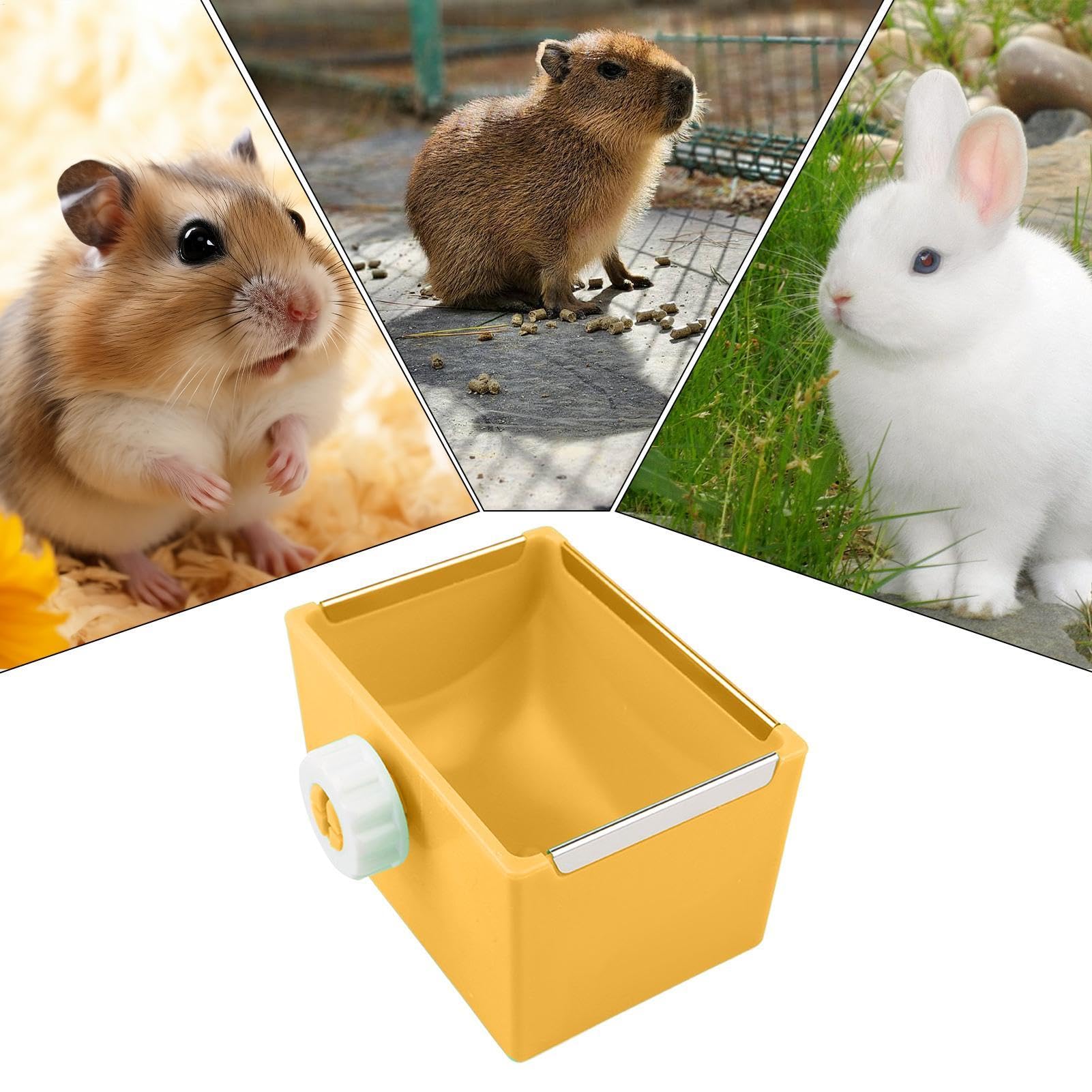 di criceto, di cibo per criceti Trattamento fissabile e distributore | per cibo per alimenti per animali domestici alimentatore a gabbia di criceto fissabile per i piccoli animali del conigl
