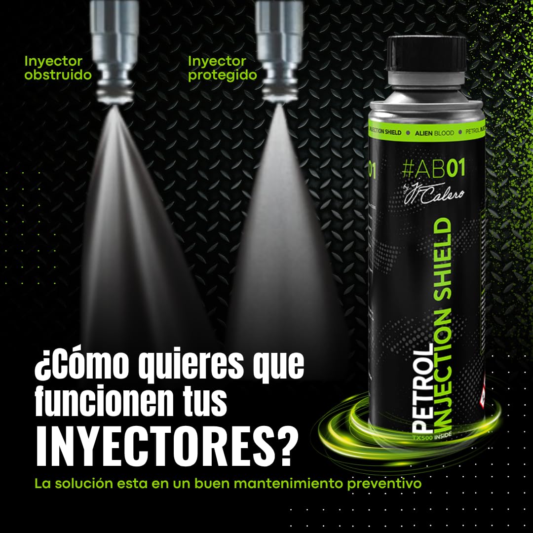Alien Blood Kit Pro Limpiador y Protector de Inyectores Gasolina (250ml) + Limpiador Interno de Motores (250 ml) + Alto Rendimiento, Pack Premium
