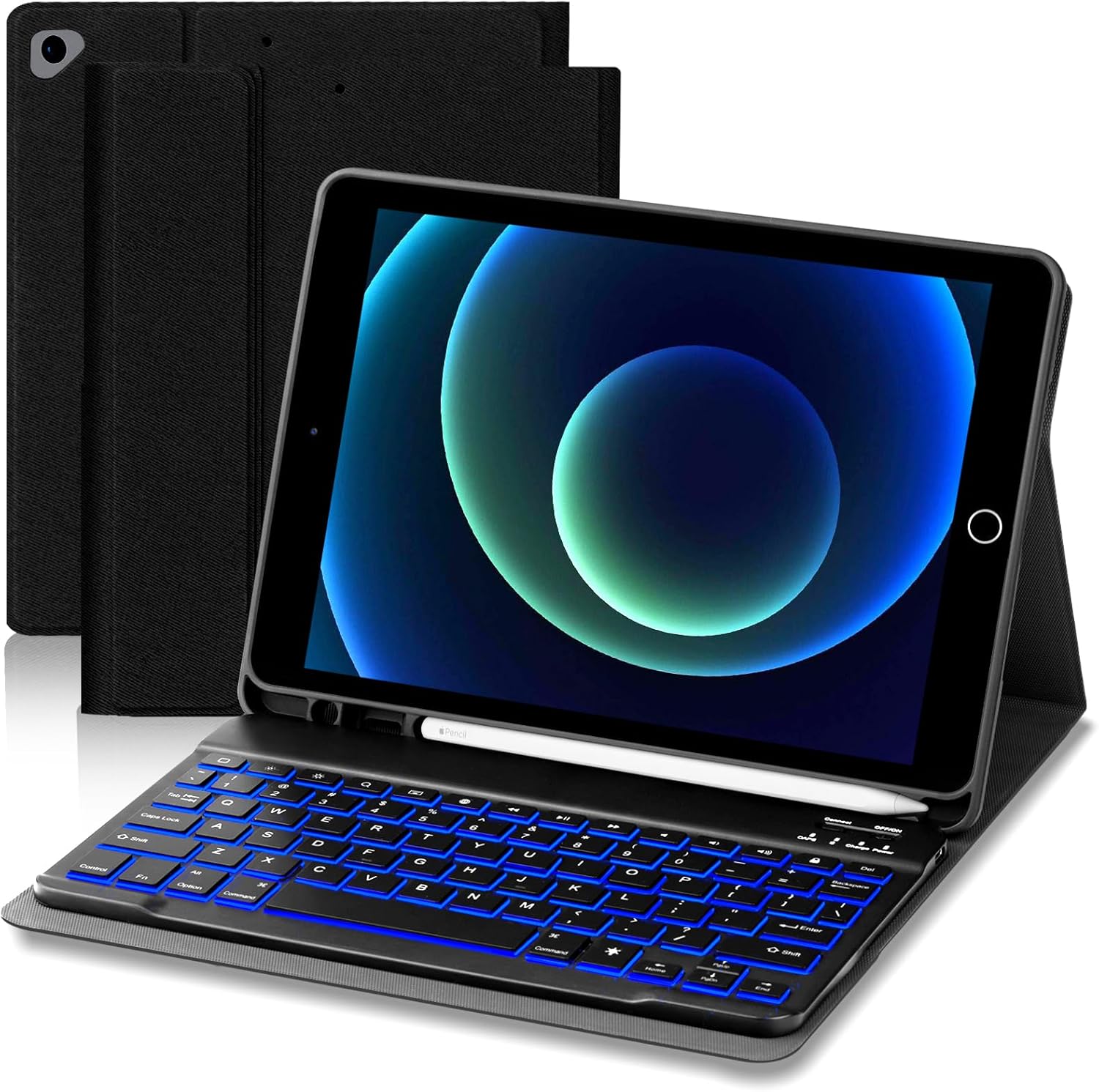 Rimposky iPad Keyboard Case for iPad 9.7 6th Gen 2018/5th Gen 2017