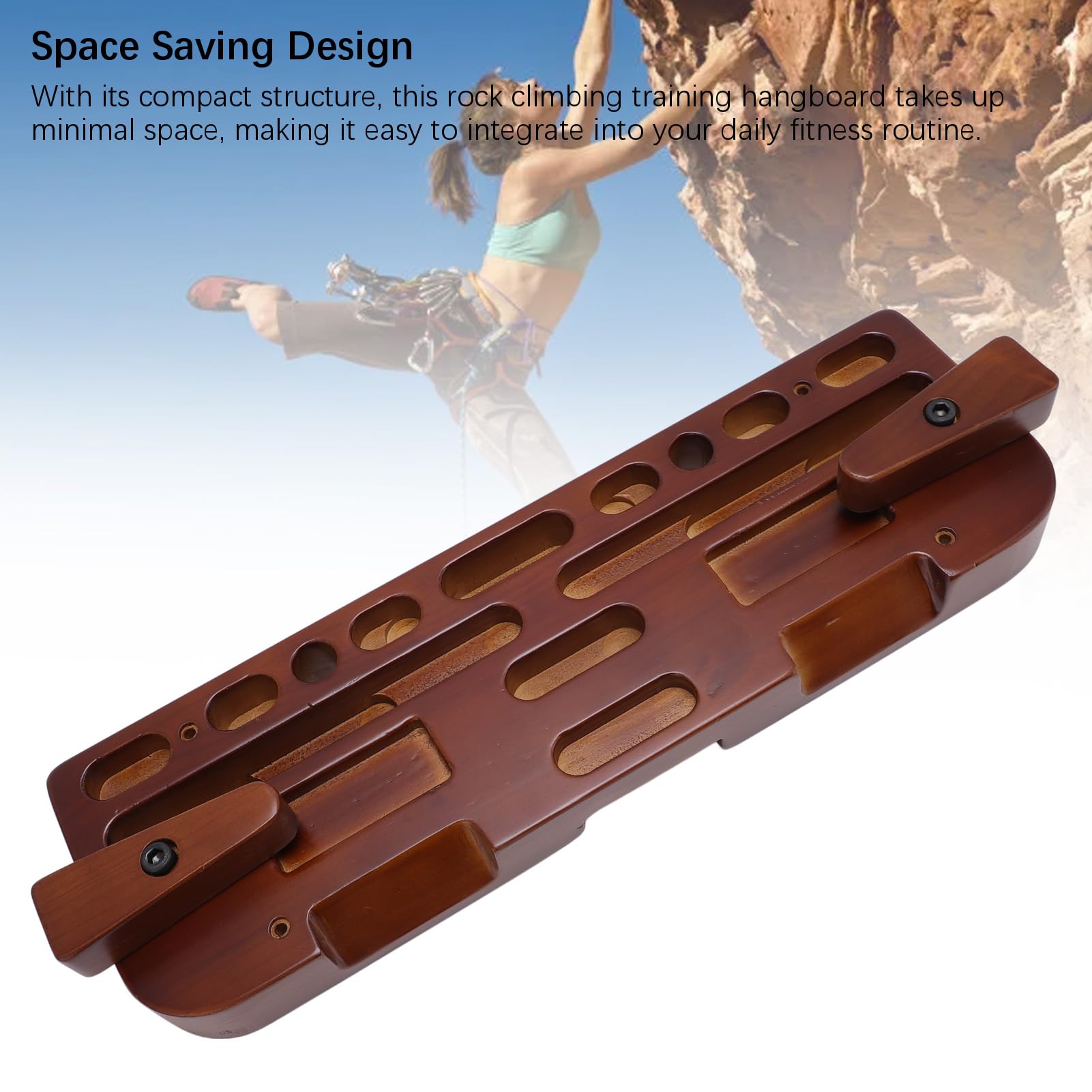 Pango de Escalada Hangboard Safe y Glatt Finger Fuerza Fuerza de Madera Tablero de Escalada para Entusiastas de la