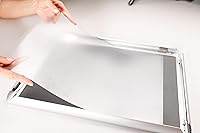 Vista 5 de BNV - Marco de fotos de aluminio con carga frontal, amarillo, 16 x 20 pulgadas, perfil de 1 pulgada, montaje en pared, modo vertical y horizontal