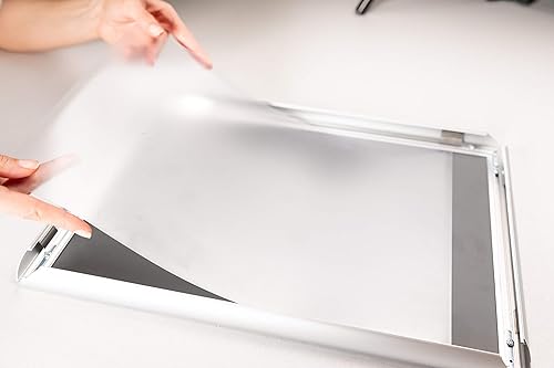 Miniatura 5 de BNV - Marco de fotos de aluminio con carga frontal, amarillo, 16 x 20 pulgadas, perfil de 1 pulgada, montaje en pared, modo vertical y horizontal,