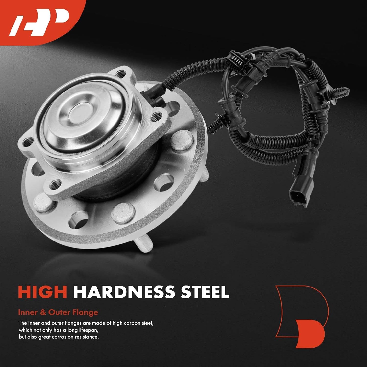 A-Premium Rear Wheel Bearing and Hub Assembly with ABS & 5-Lug Compatible with Chrysler Pacifica 2017 2018 2019 2020, Without Adaptive Cruise Control