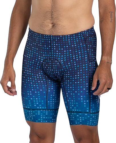 Zoot LTD - Pantalones cortos de triatlón de 9 pulgadas, pantalones cortos acolchados de ciclo de resistencia, para natación, ciclismo, correr, con