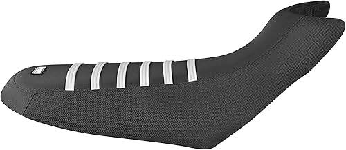 Vista 27 de Enjoy Mfg Funda de asiento compatible con Can Am The 2017-2021 Outlander Max 450 570 650 850 1000 - #292 (todas las costillas negras/negra)