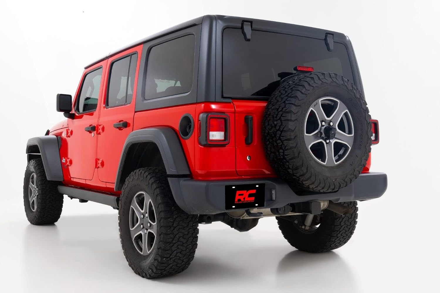 Rough Country Power Running Boards for Jeep Wrangler JL 4-Door (2018-2026) – Dual Motor Retractable Electric Steps w/LED Lights