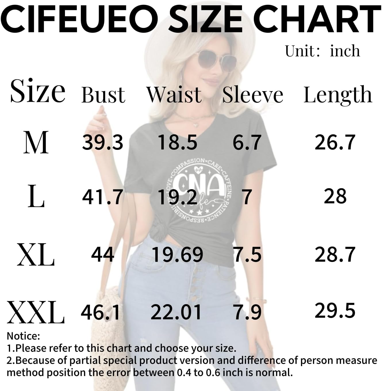 Nurse V Neck T Shirts for Women, Certified Nursing Assistant CNA T-Shirt, Casual CNA Life Short Sleeve Tops