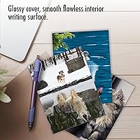 Vista 5 de The Best Card Company - 20 tarjetas surtidas de animales a granel en caja (4 x 5.12 pulgadas) (10 diseños, 2 de cada uno) - Aspiraciones