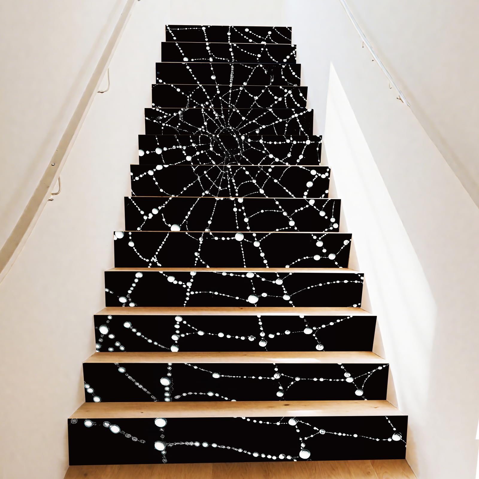 Autocollants pour monter les escaliers Halloween PLIGREAT amovibles et créatifs 15 pièces