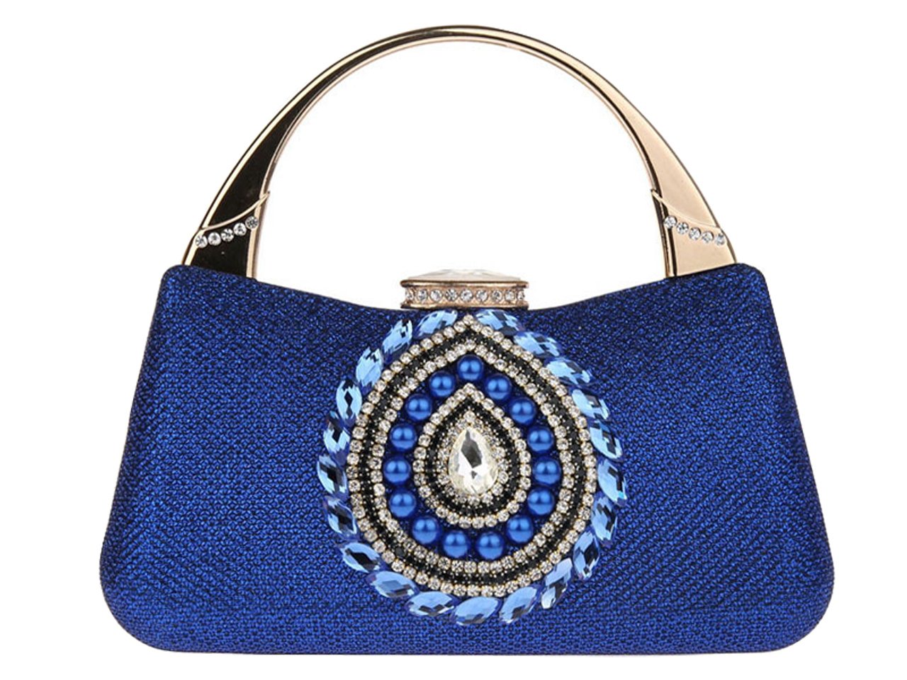 Ankoee Ladies Crystal Evening Clutch Bag Rhinestone Purse Beautiful Party Prom Handbag