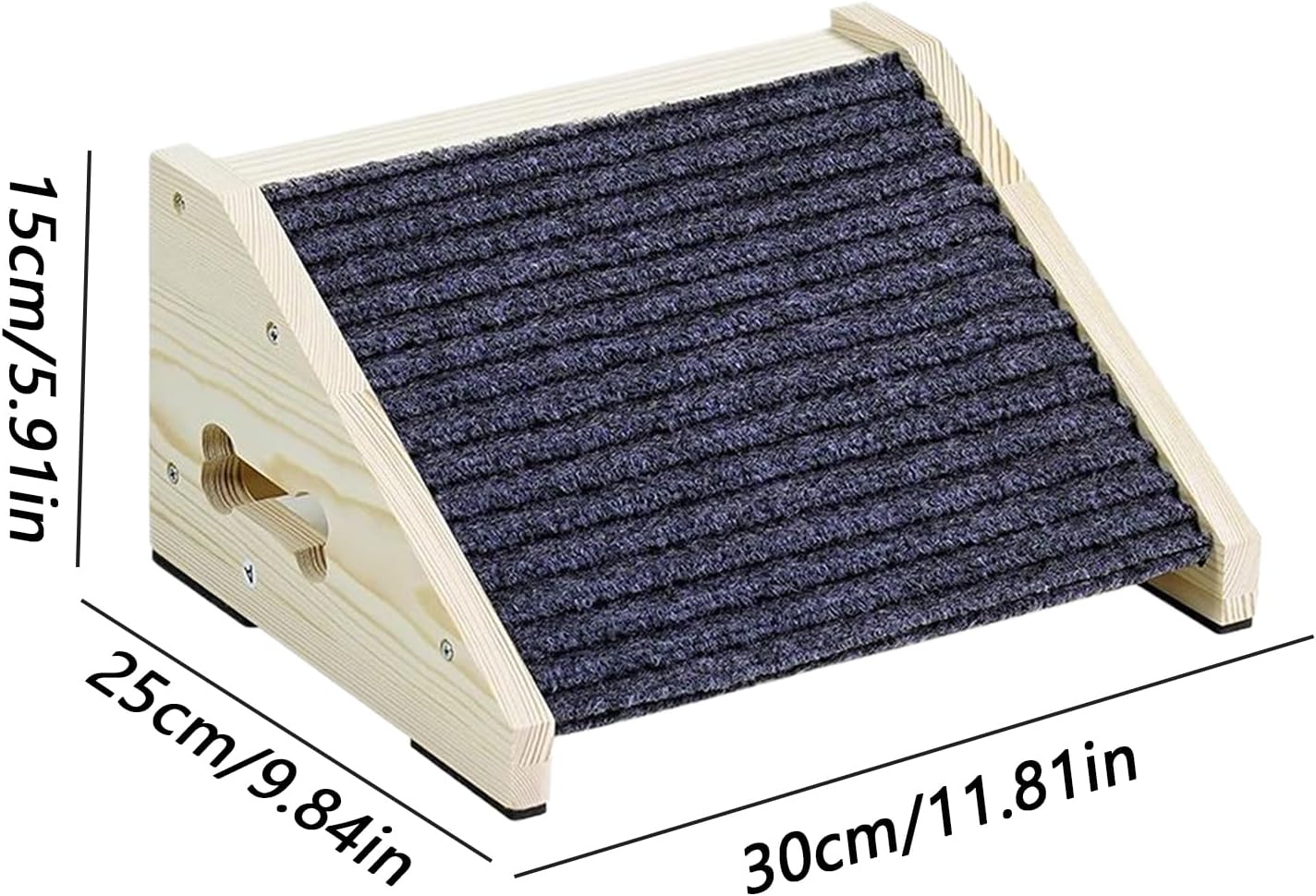 Pet Dogs Ramp – Wooden 26 Degree Non-Slip Portable Ramp, High Bed Climbing Stairs | Safe Indoor Ramps for Couch Sofa Staircase Steps Small Medium Dogs Home Furniture Use