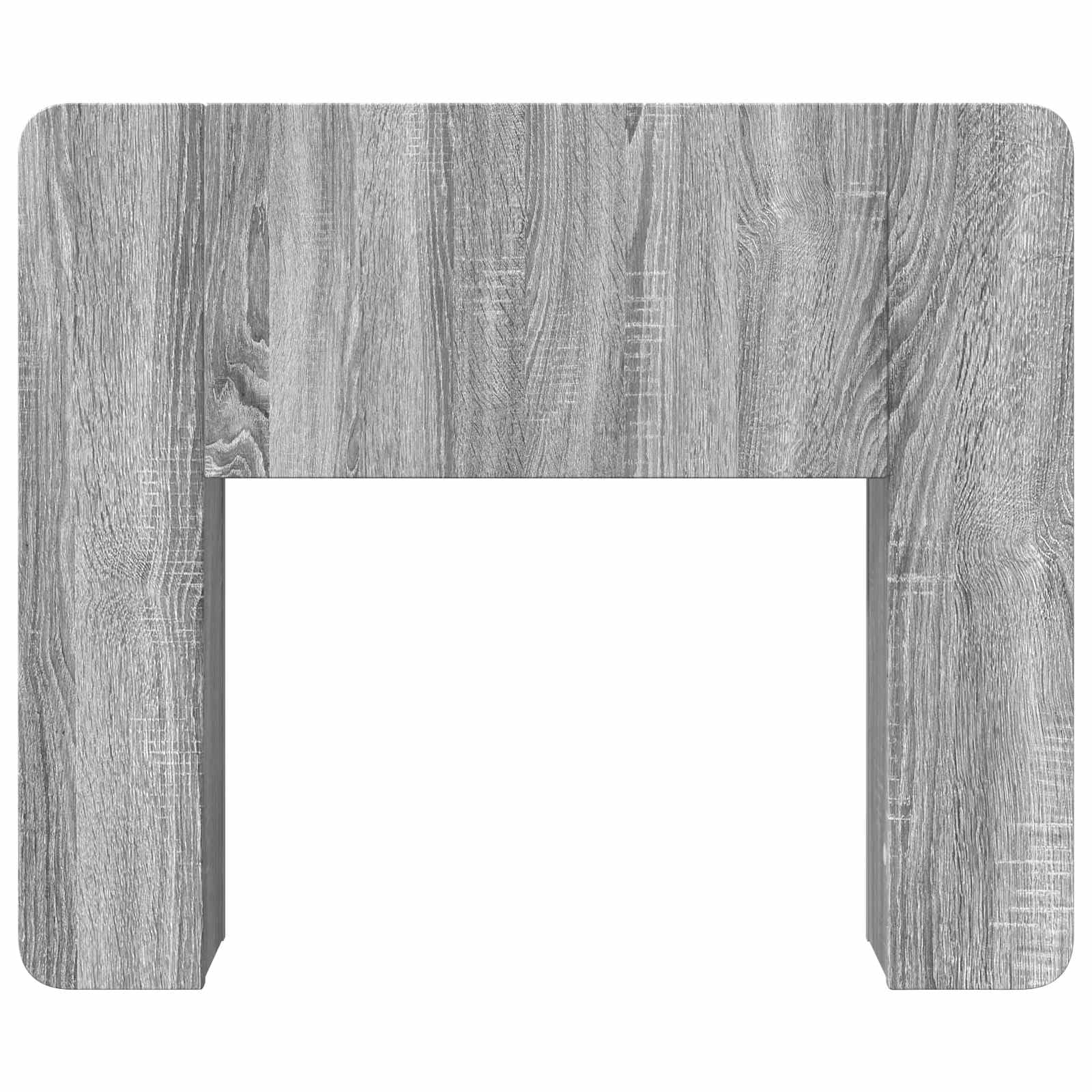 Hothingwell Bettkopfteil, Grau, Holz, Ingenierie | Integrierte Aufbewahrung, Wandhalterung, Reinigung mit feuchtem Tuch, vielseitig einsetzbar