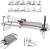 Foldable Reformer Pates Machine for Home Fitness Workout - Up to 300 lbs Personal Cardio Fitness Equipment - Pilates Exercise Equipment
