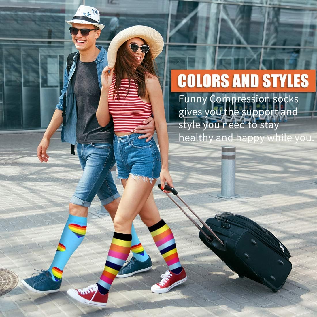 Bluemaple Zipper Compression Socks-3Pairs Calf Knee High Open Toe Compression Stocking with zipper