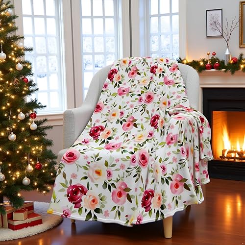 Vista 100 de Jekeno - Manta de felpa de microfibra de 50 x 60 pulgadas girasol 6