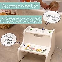 Vista 3 de Taburete de camión de bomberos personalizado para niños