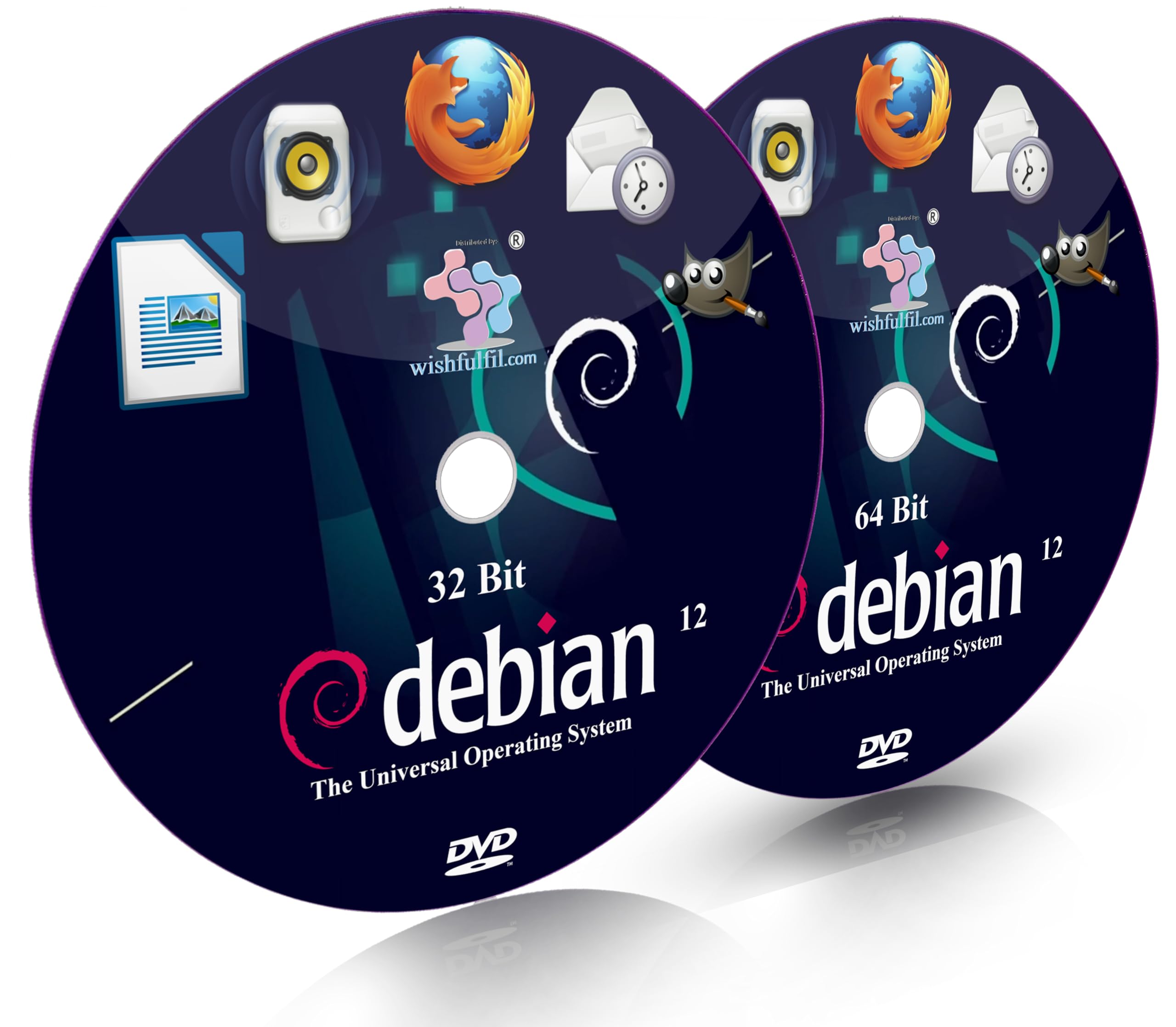 wishfulfil Debian 12 GNOME 32 Bit and 64 Bit Bootable Installation DVD (B079JWC4CC) Amazon Price History, Amazon Price Tracker