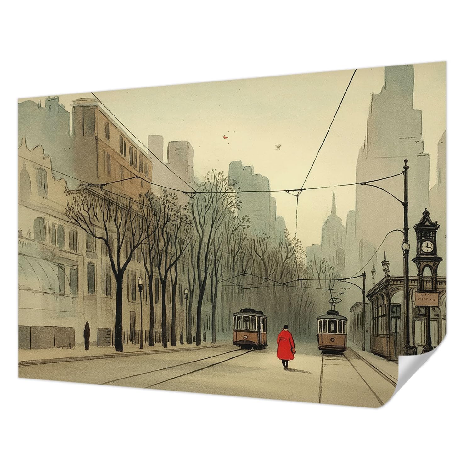 Papier peint panoramique pose murale facile sans colle