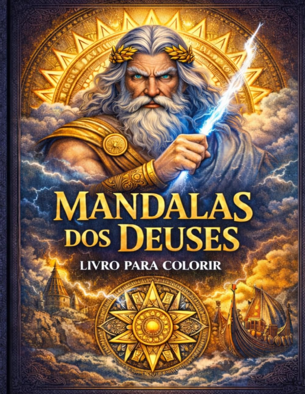 Mandalas dos Deuses: Livro para Colorir
