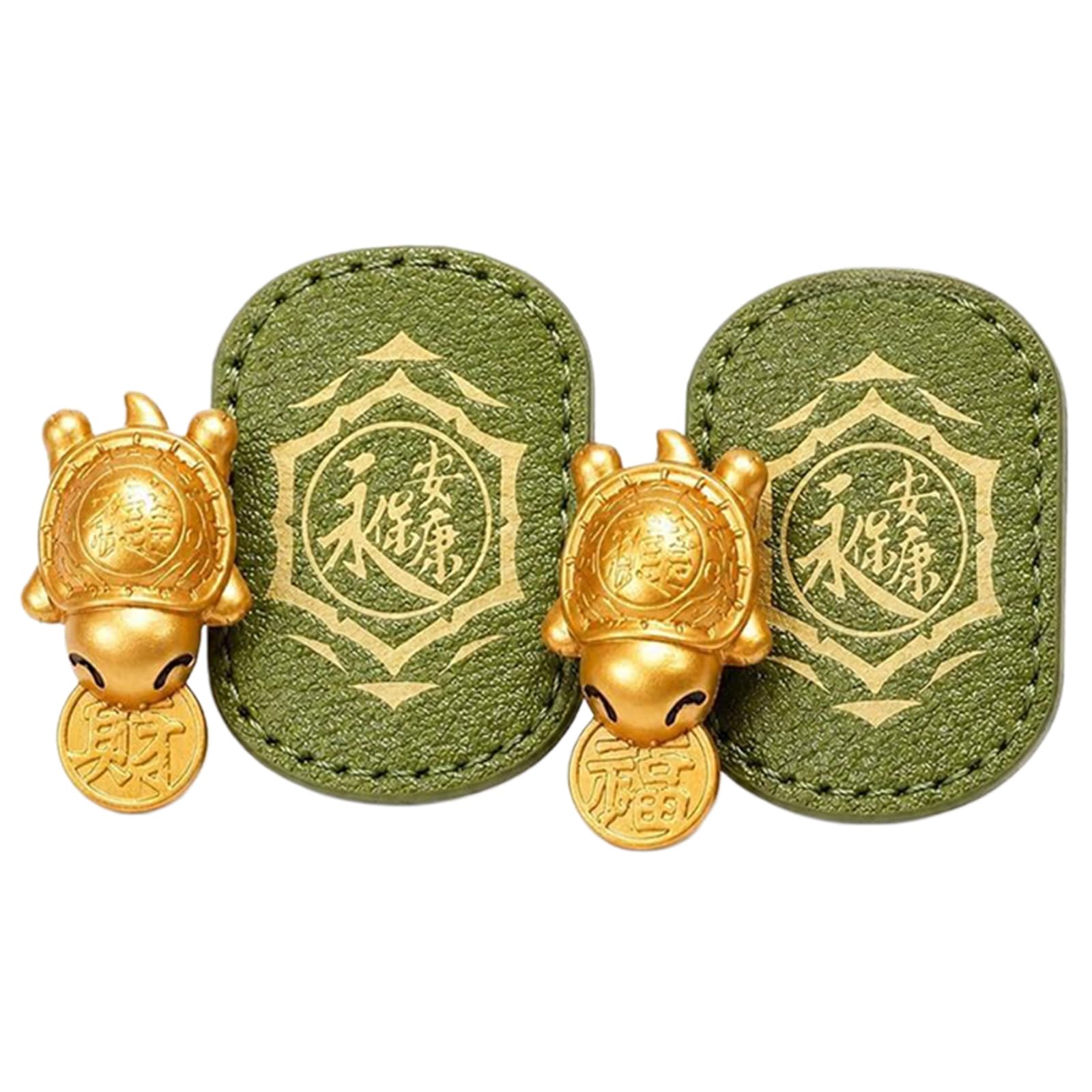 Lucky Turtle Charm Handmade Golden Feng Shui Amulet Chinese
