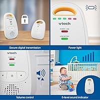Vista 5 de Monitor digital para bebés VTech Safe & Sound, Monitor con una unidad para padres