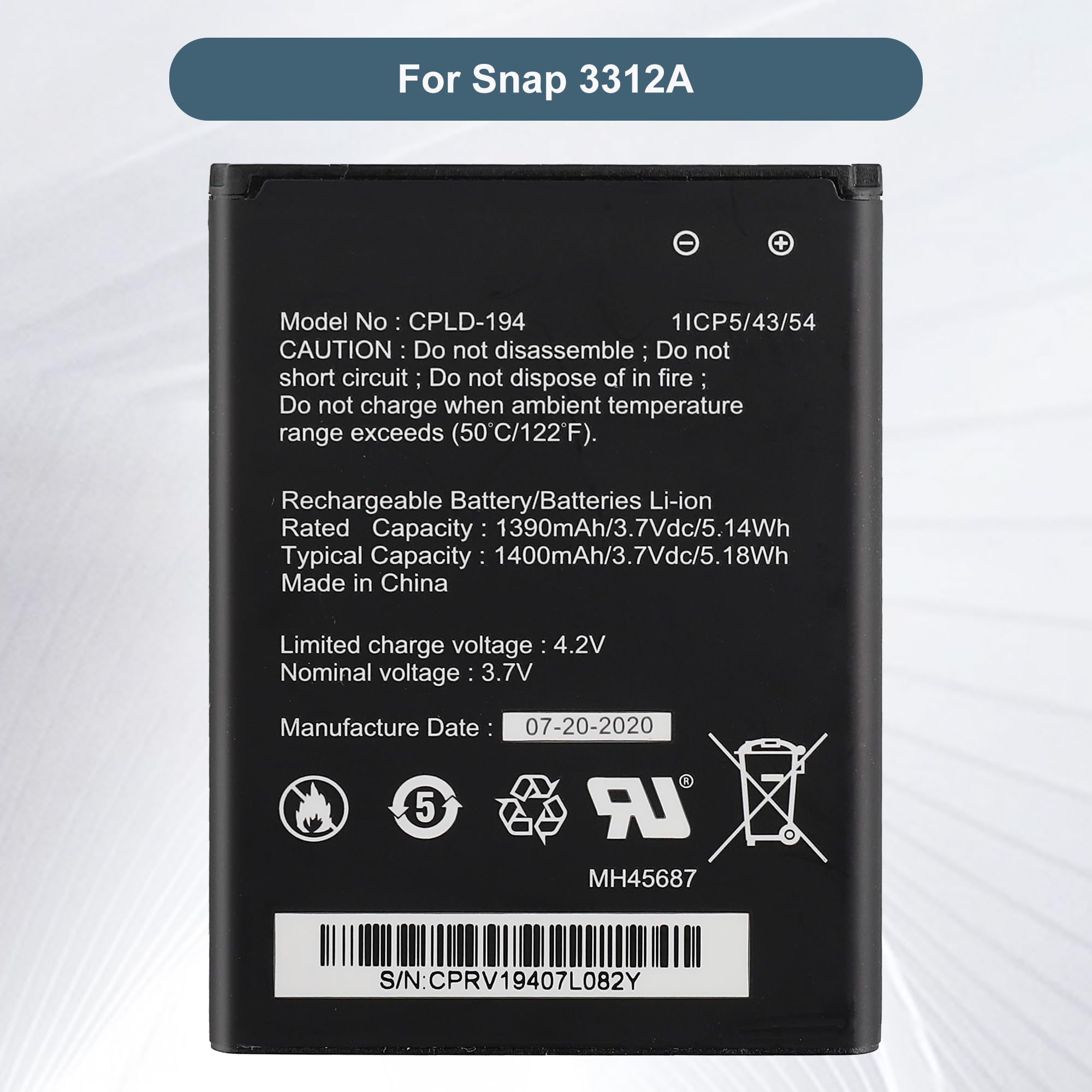 Batterie 1600mAh Pour Coolpad 7728, CPLD-02