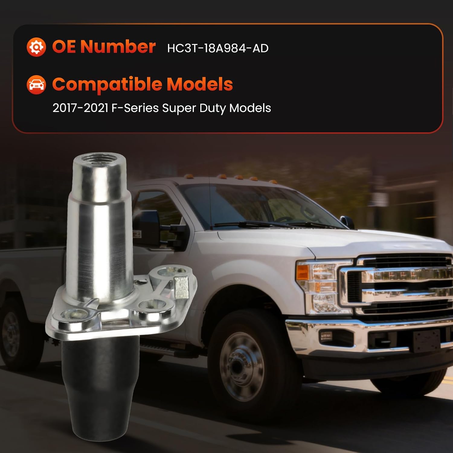 Radio Antenna Base Mount for 2017-2022 F250/F350 Super Duty, Antenna Mount Accessories, HC3T-18A984-AD