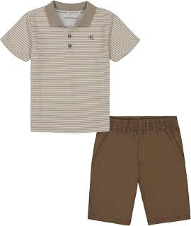 girls 2 Piece Knit Woven Short Set