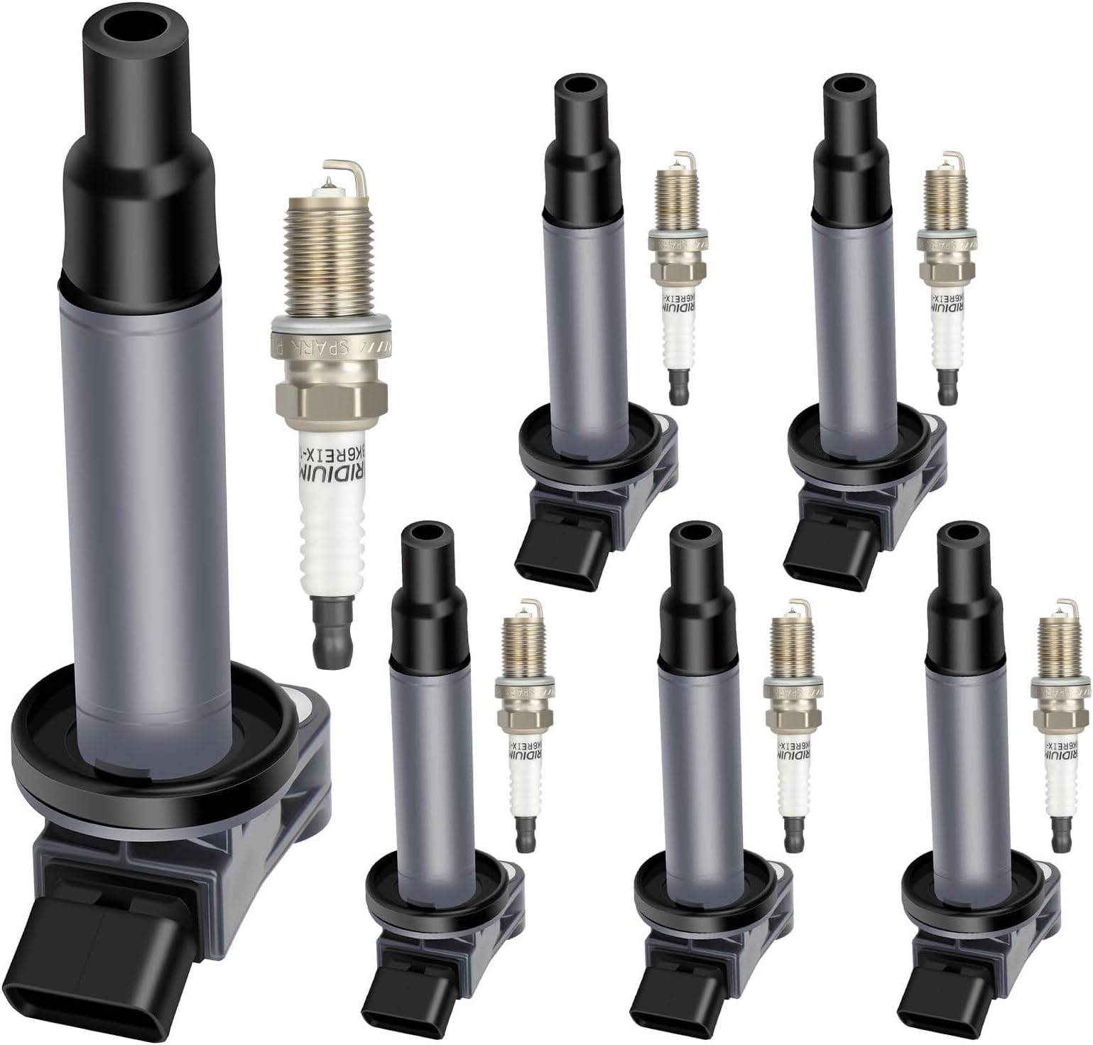 IgnitionDoctor Iridium Spark Plugs and Coil Packs of 6