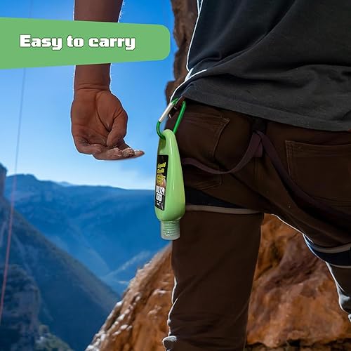 Miniatura 9 de Tiza líquida de 2 onzas (2.0 fl oz), sin desorden para levantamiento de pesas, gimnasia, escalada, baile y levantamiento. Resistente al sudor y de