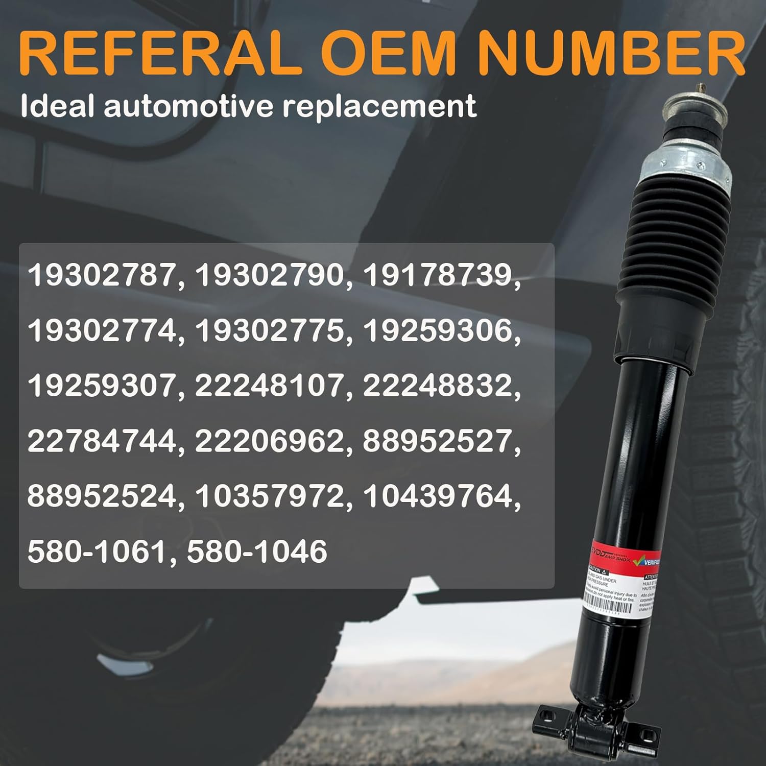 2PCS Front Shocks Absorbers Struts Assembly w/Magnetic for Chevy Corvette C5 2003-2007, for Chevrolet Corvette C6 2008-2013, for Cadillac XLR 2004-2009 19302790