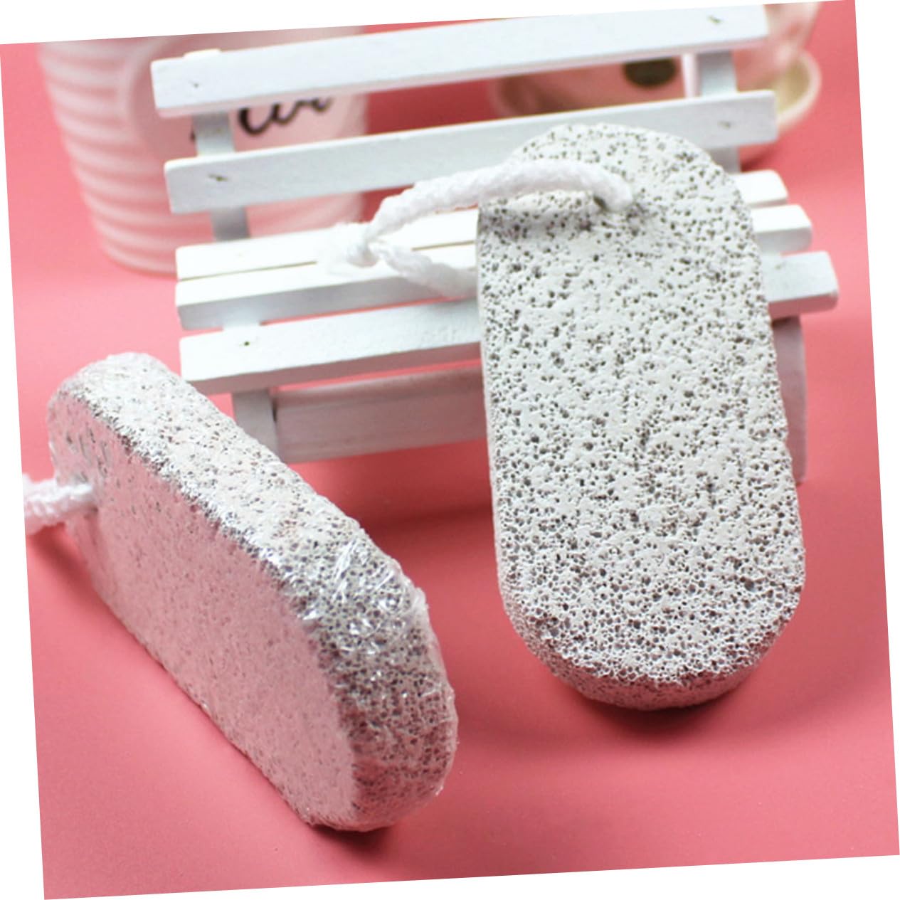 Pierre Volcanique Exfoliante pour Pieds Outils de Pédicure Solide pour Enlever Peau Morte 20pcs pour Bain de Pieds et Salon de Beauté