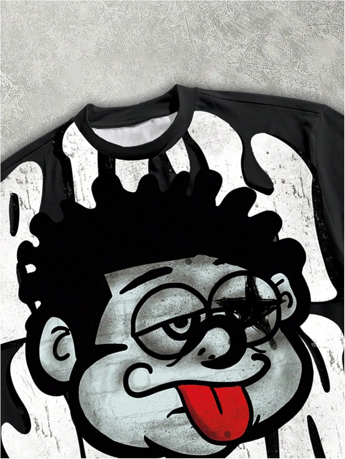 Men's Cartoon Graphic Tee Shirts Y2K Short Sleeve Crew Neck Summer T-Shirt - Image 3